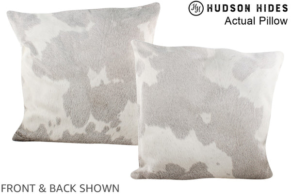 Grey Cowhide Pillow #A14288