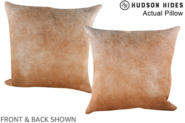 Caramel Cowhide Pillow #A14422