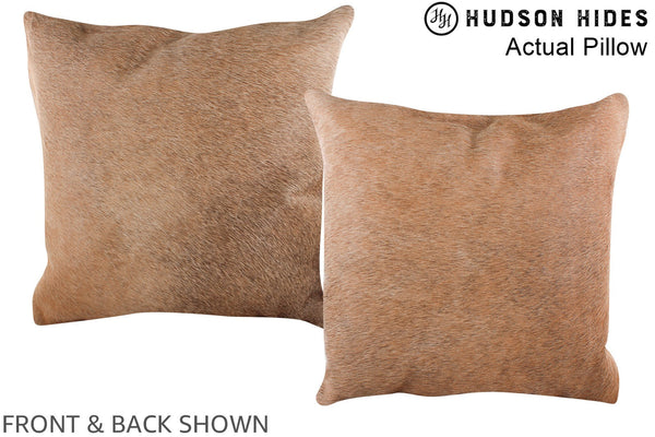 Caramel Cowhide Pillow #A14433