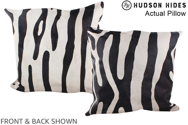 Zebra Cowhide Pillow #A14436