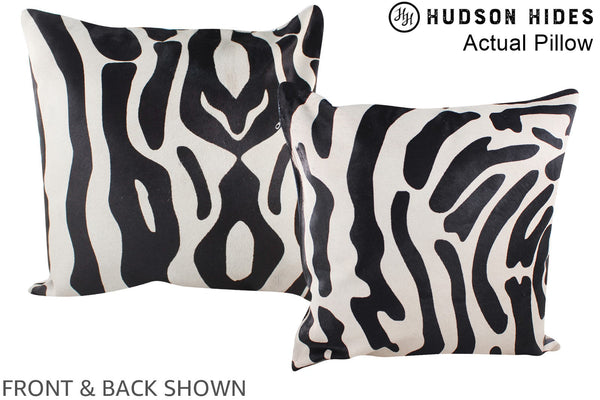 Zebra Cowhide Pillow #A14464