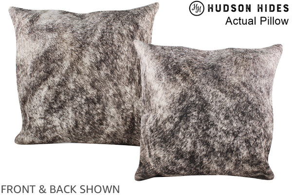 Grey Cowhide Pillow #A14486