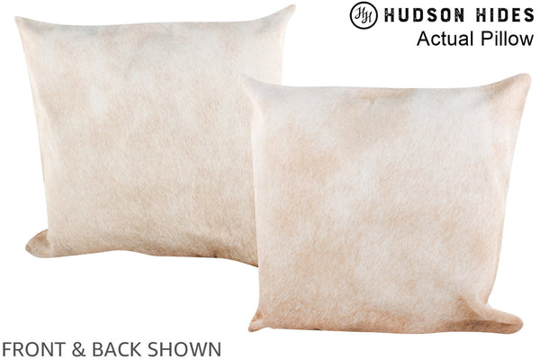 Beige Cowhide Pillow #A14487
