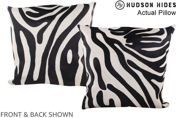 Zebra Cowhide Pillow #A14517
