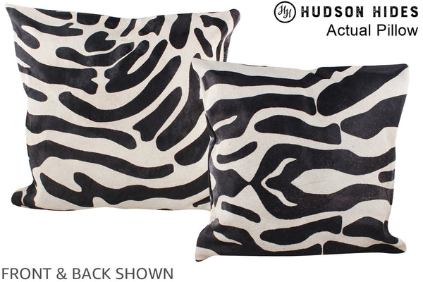 Zebra Cowhide Pillow #A14536
