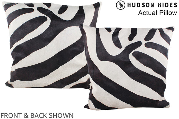 Zebra Cowhide Pillow #A14537