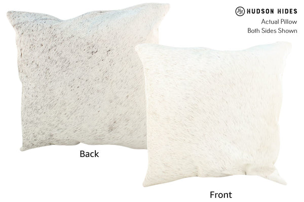 Salt and Pepper Black Cowhide Pillow #16675