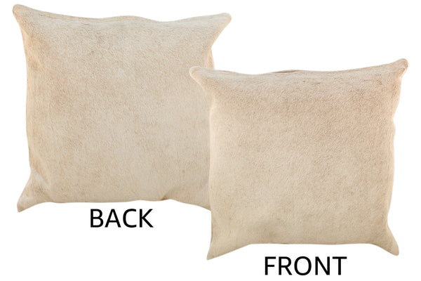 Beige Cowhide Pillow #18196