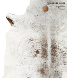 Salt and Pepper Brown Cowhide Rug #22701