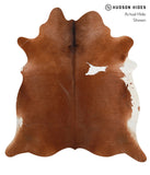Brown and White Regular Cowhide Rug #27018