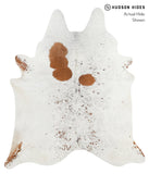 Salt and Pepper Brown Cowhide Rug #28151