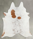 Salt and Pepper Brown XX-Large Cowhide Rug #28151