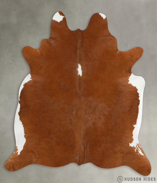Brown and White Regular X-Large Cowhide Rug #29756