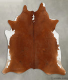 Brown and White Regular X-Large Cowhide Rug #29825