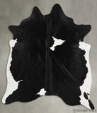 Black and White X-Large Cowhide Rug #30228