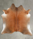 Brown with Red X-Large Cowhide Rug #30334
