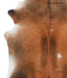 Brown with Red Cowhide Rug #30393
