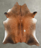 Brown with Red X-Large Cowhide Rug #30393