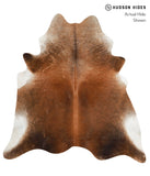 Brown with Red Cowhide Rug #30398