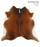 Brown with Red Cowhide Rug #30534