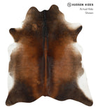 Brown with Red Cowhide Rug #30863