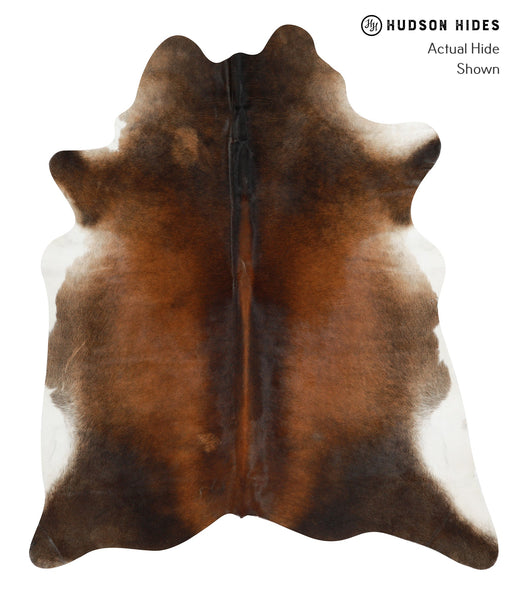 Brown with Red Cowhide Rug #30863