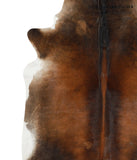 Brown with Red Cowhide Rug #30863