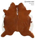 Brown and White Regular Cowhide Rug #30990