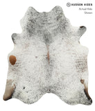 Salt and Pepper Brown Cowhide Rug #31517
