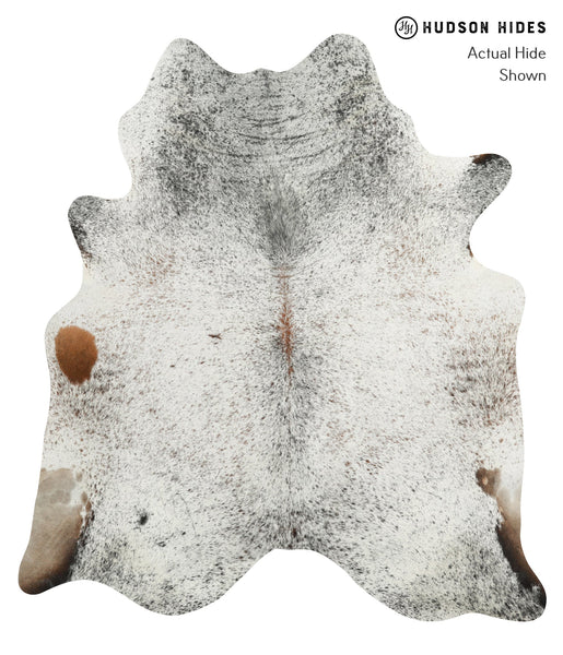 Salt and Pepper Brown Cowhide Rug #31517