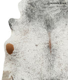 Salt and Pepper Brown Cowhide Rug #31517