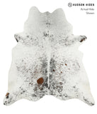 Salt and Pepper Brown Cowhide Rug #31519