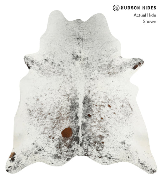 Salt and Pepper Brown Cowhide Rug #31519