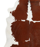 Brown and White Cowhide Rug #32328