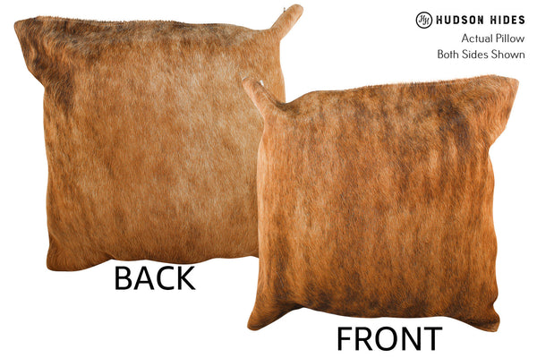Medium Brindle Cowhide Pillow #34355