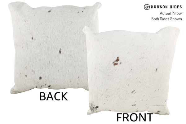 Salt and Pepper Black Cowhide Pillow #34490