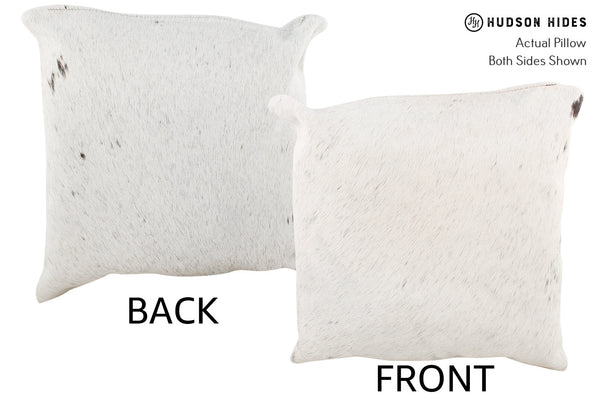 Salt and Pepper Black Cowhide Pillow #34648