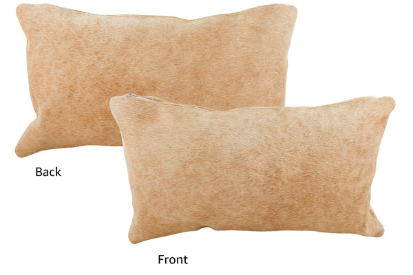 Beige Cowhide Pillow #35304