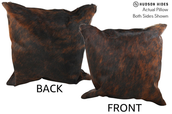 Dark Brindle Cowhide Pillow #35646