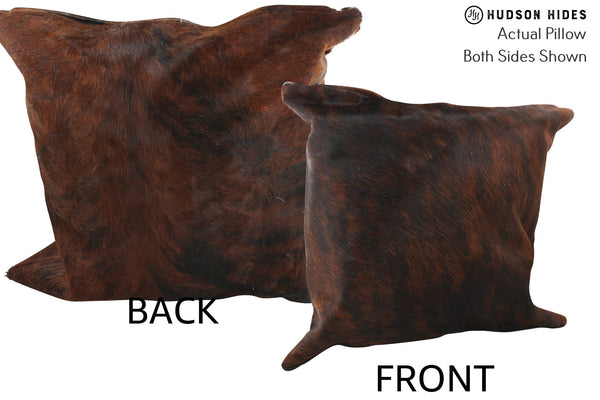 Dark Brindle Cowhide Pillow #35650