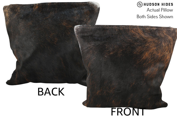 Dark Brindle Cowhide Pillow #35661