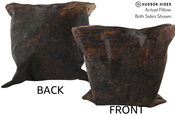 Dark Brindle Cowhide Pillow #35675