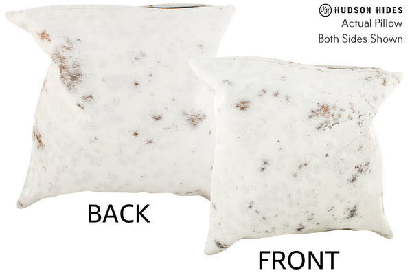 Salt and Pepper Brown Cowhide Pillow #35959