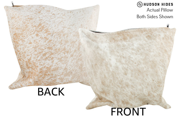 Salt and Pepper Brown Cowhide Pillow #36012