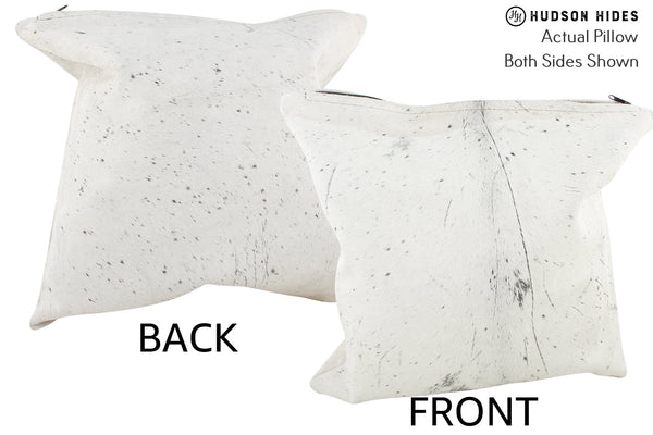 Salt and Pepper Black Cowhide Pillow #36030