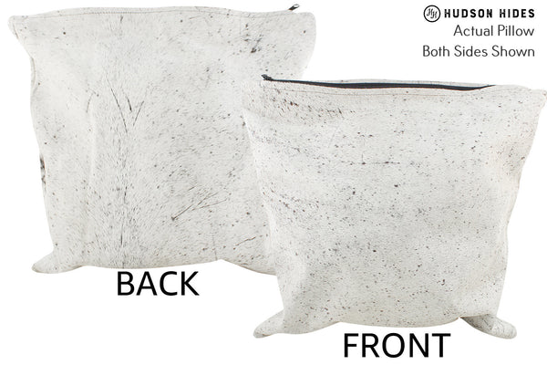 Salt and Pepper Black Cowhide Pillow #36232