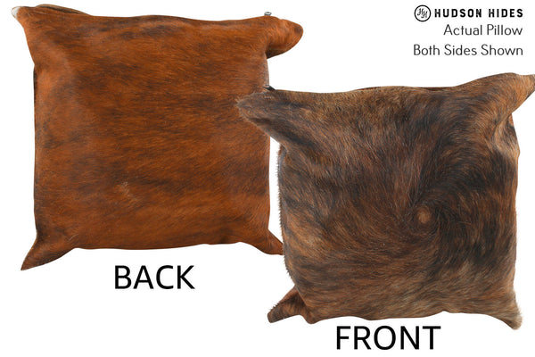Medium Brindle Cowhide Pillow #36488