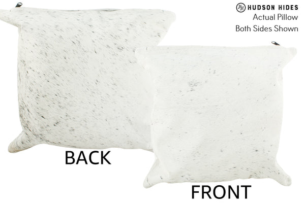 Salt and Pepper Black Cowhide Pillow #36863