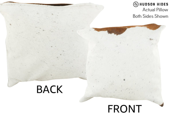 Salt and Pepper Black Cowhide Pillow #37050