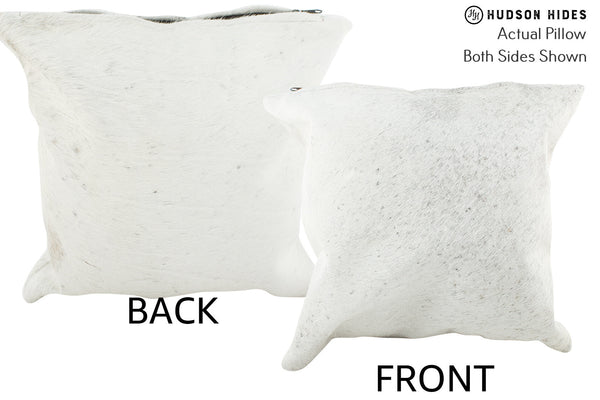 Salt and Pepper Black Cowhide Pillow #37081